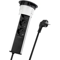 LogiLink LPS235 Einbau-Steckdosenleiste 3fach Schwarz, Silber Schutzkontakt 1 St. LogiLink LPS235 Einbau-Steckdosenleiste 3fach Schwarz, Silber Schutzkontakt 1 St.