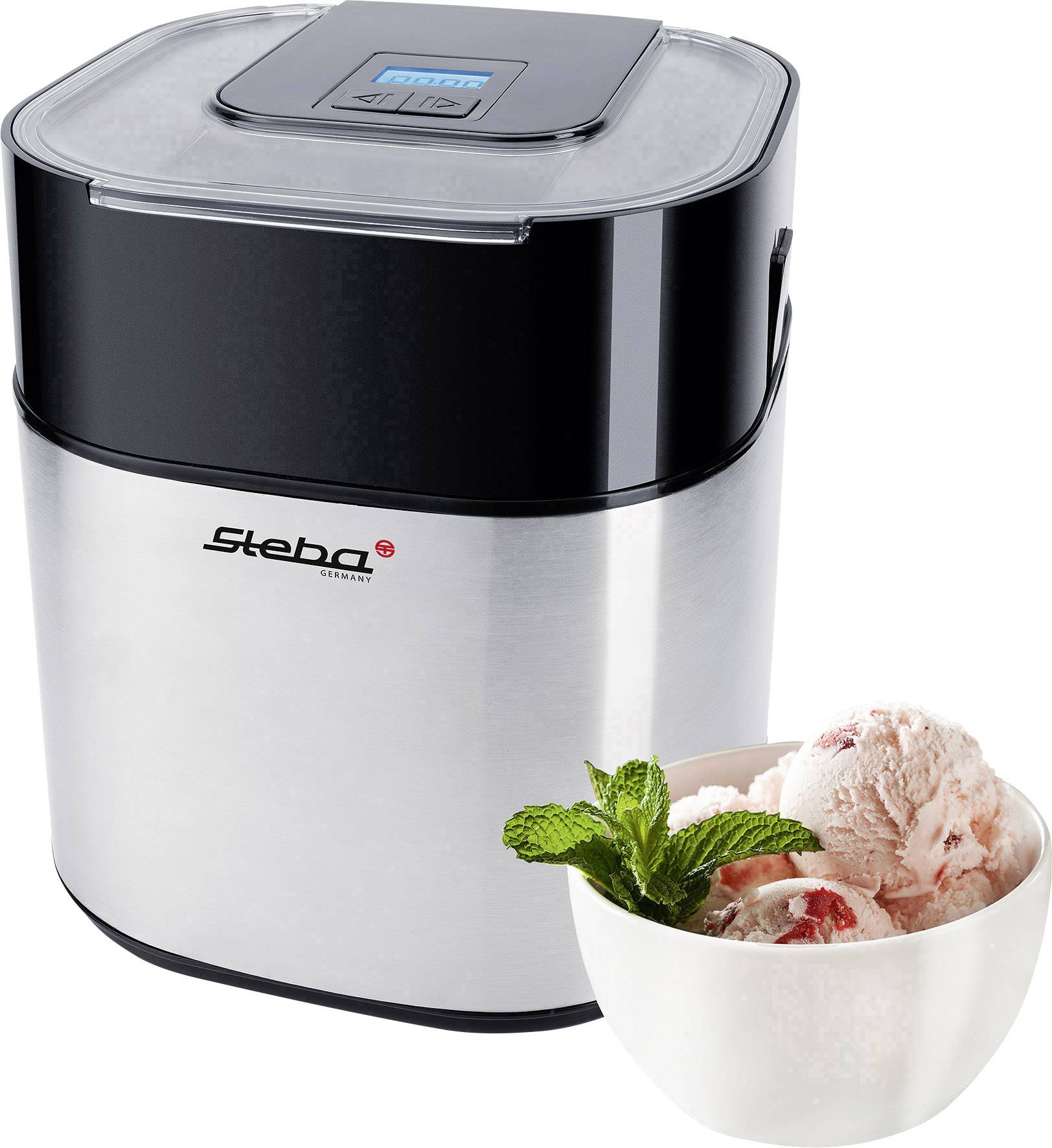 Steba IC 30 Eismaschine Timerfunktion, mit Display 1.5 l