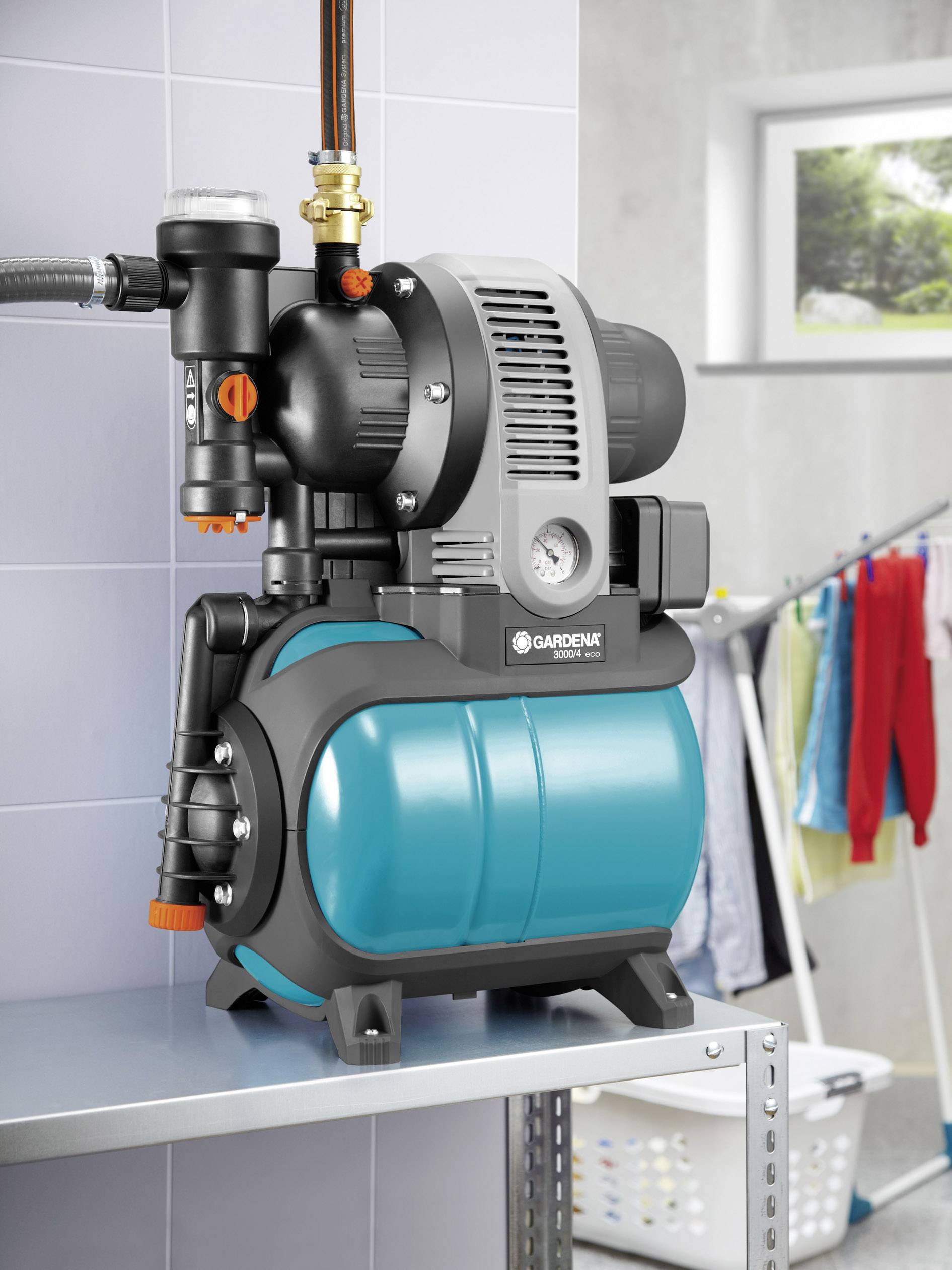 GARDENA 01753-61 3000/4 eco Hauswasserwerk 230 V 2800 l/h