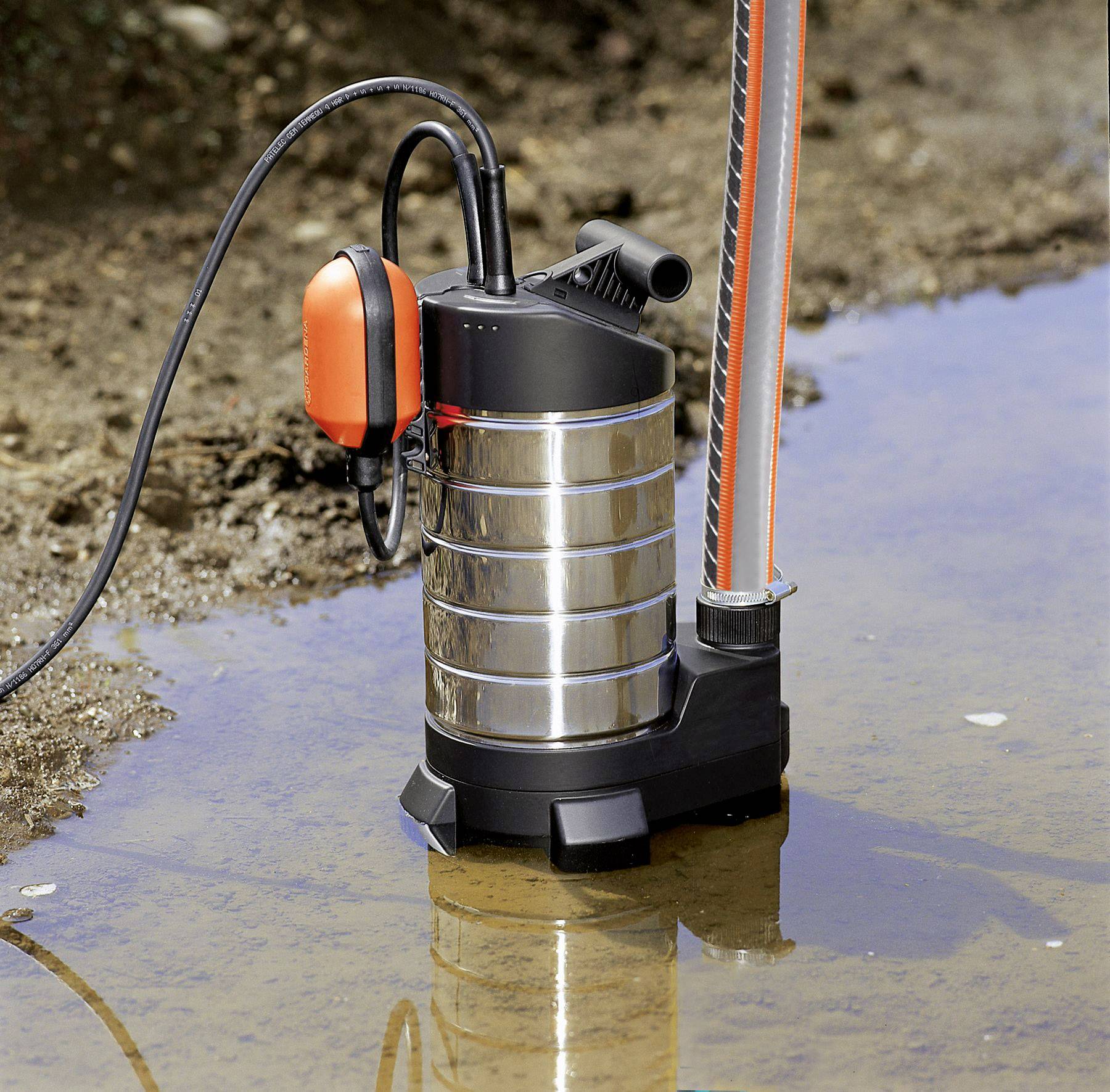 GARDENA 20000 inox 01802-61 Schmutzwasser-Tauchpumpe 20000 l/h 11 m