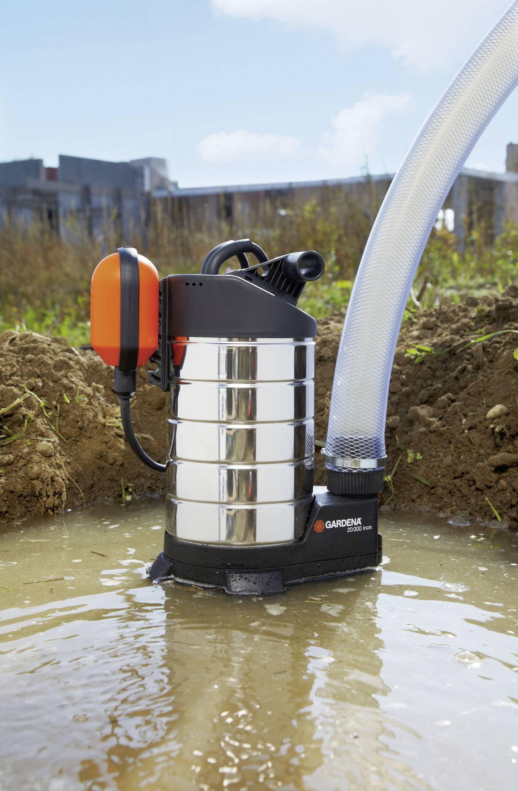 GARDENA 20000 inox 01802-61 Schmutzwasser-Tauchpumpe 20000 l/h 11 m