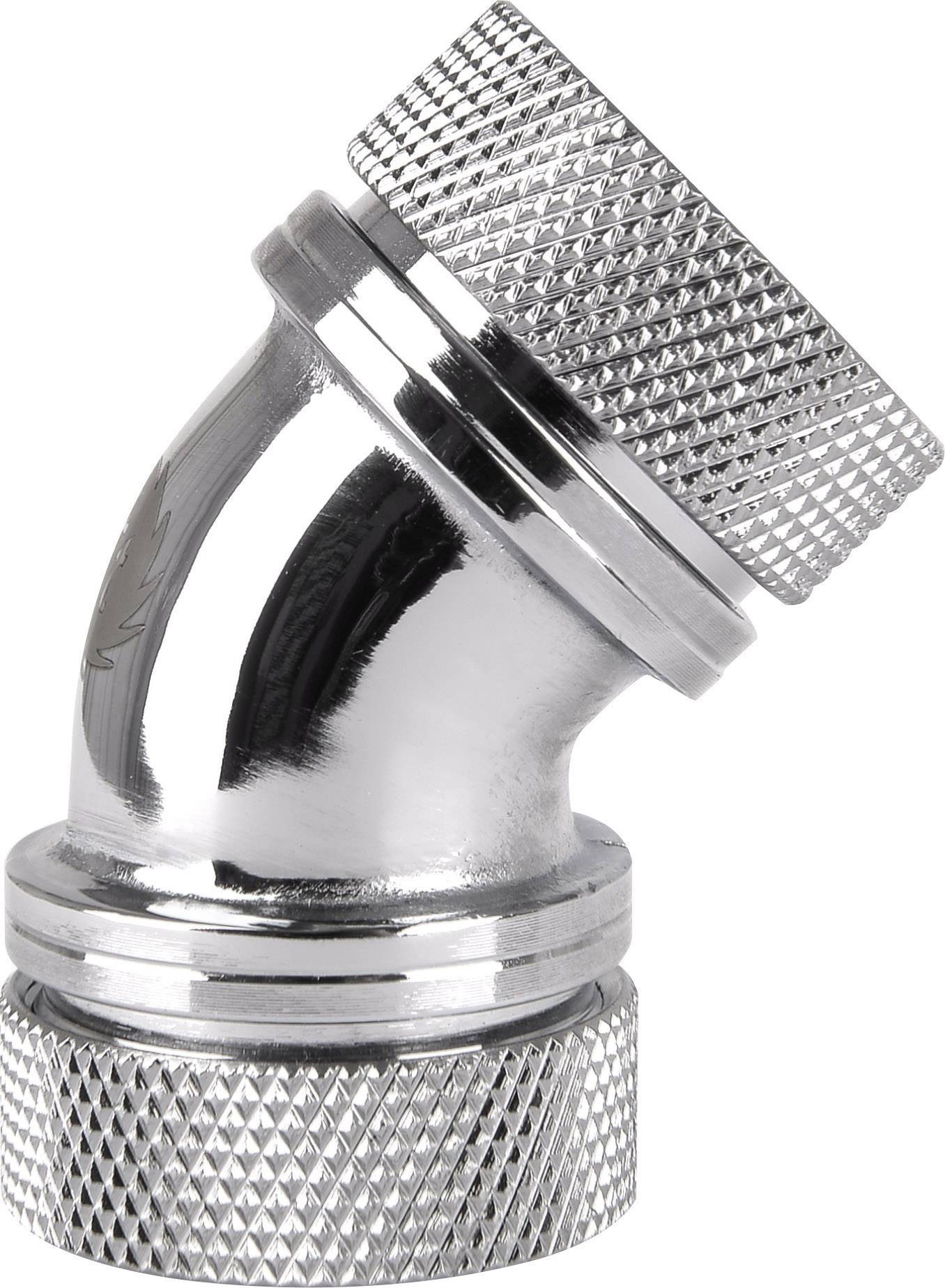 Thermaltake Pacific G1/4 PETG Tube 45-Degree Dual Compression 16mm OD – Chrome Wasserkühlung-Winke