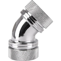 Thermaltake Pacific G1/4 PETG Tube 45-Degree Dual Compression 16mm OD – Chrome Wasserkühlung-Winkelverbinder Thermaltake Pacific G1/4 PETG Tube 45-Degree Dual Compression 16mm OD – Chrome Wasserkühlung-Winkelverbinder