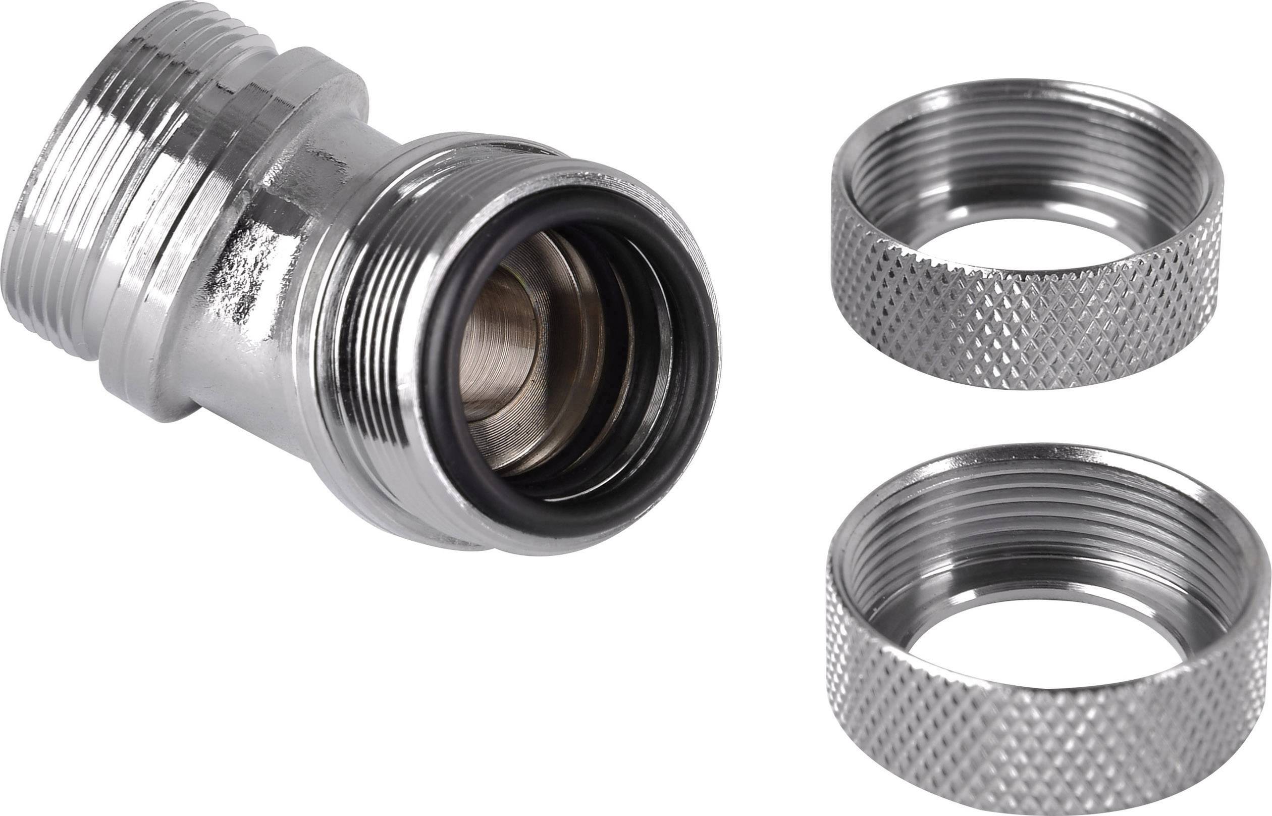 Thermaltake Pacific G1/4 PETG Tube 45-Degree Dual Compression 16mm OD – Chrome Wasserkühlung-Winkelverbinder