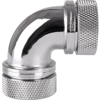 Thermaltake Pacific G1/4 PETG Tube 90-Degree Dual Compression 16mm OD – Chrome Wasserkühlung-Winkelverbinder Thermaltake Pacific G1/4 PETG Tube 90-Degree Dual Compression 16mm OD – Chrome Wasserkühlung-Winkelverbinder