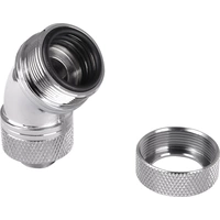 Thermaltake Pacific G1/4 PETG Tube 45-Degree Compression 16mm OD – Chrome Wasserkühlung-Winkelverbinder Thermaltake Pacific G1/4 PETG Tube 45-Degree Compression 16mm OD – Chrome Wasserkühlung-Winkelverbinder