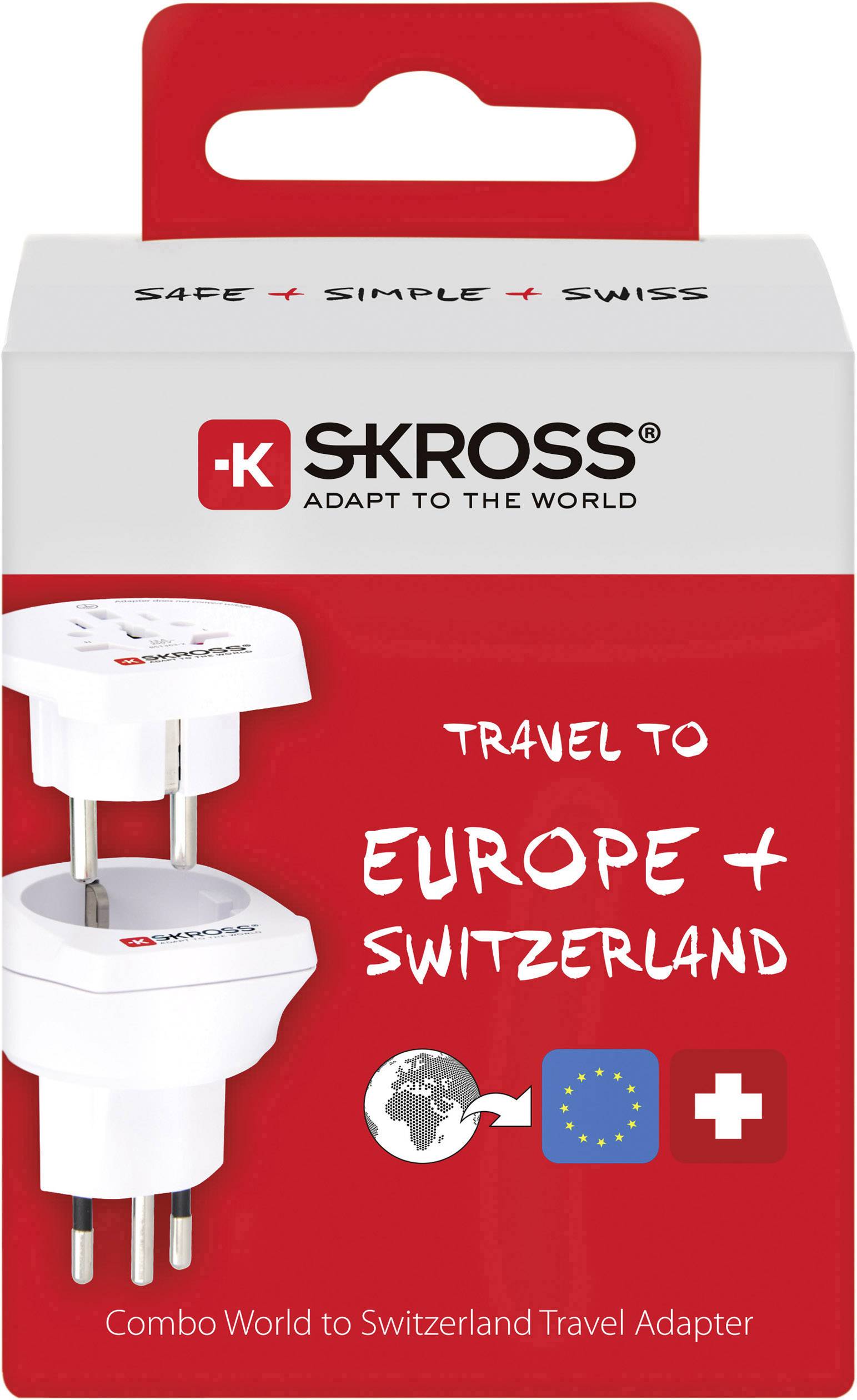 Skross 1.500206-E Reiseadapter CO W to CH