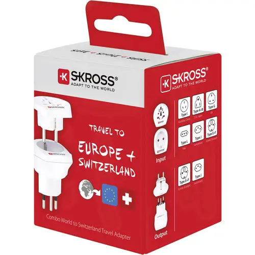 Skross 1.500206-E Reiseadapter CO W to CH Skross 1.500206-E Reiseadapter CO W to CH