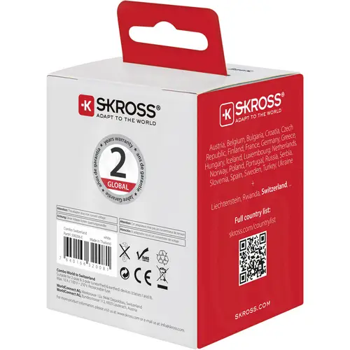 Skross 1.500206-E Reiseadapter CO W to CH Skross 1.500206-E Reiseadapter CO W to CH