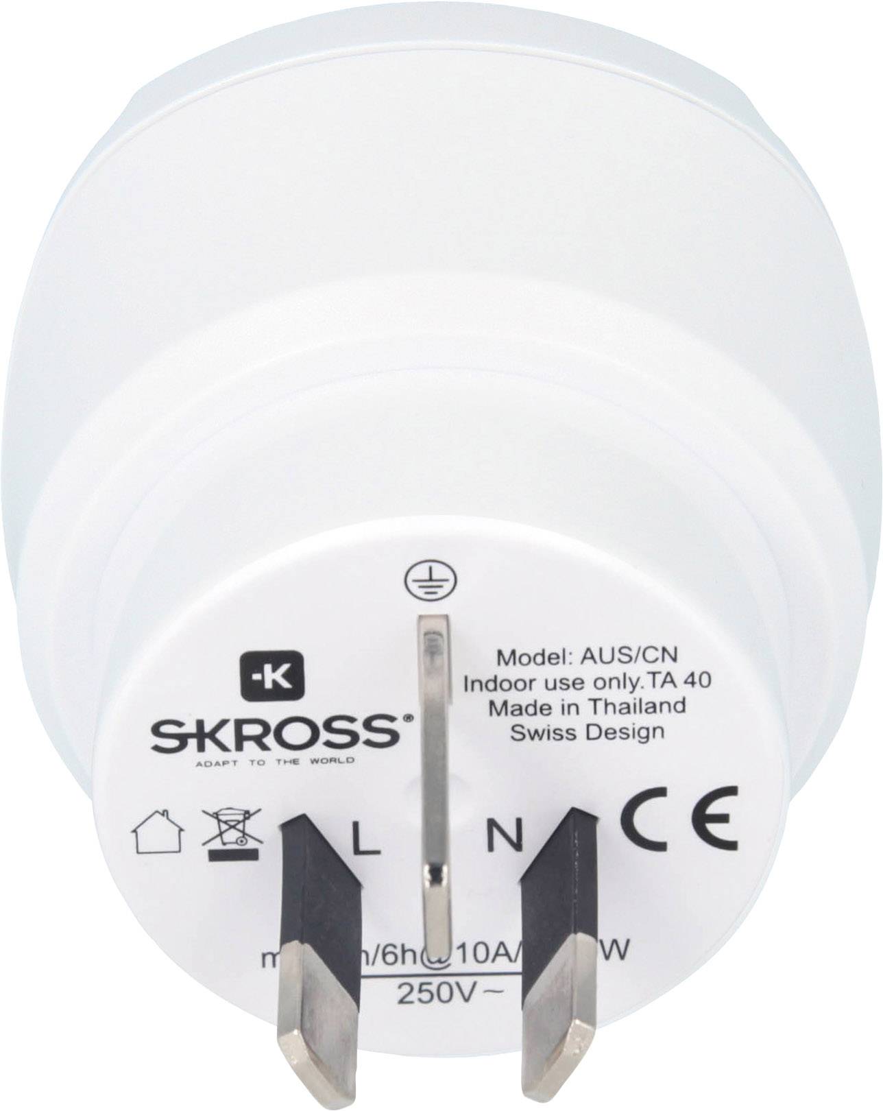 Skross 1.500209-E Reiseadapter CA EU to AUS/CHINA