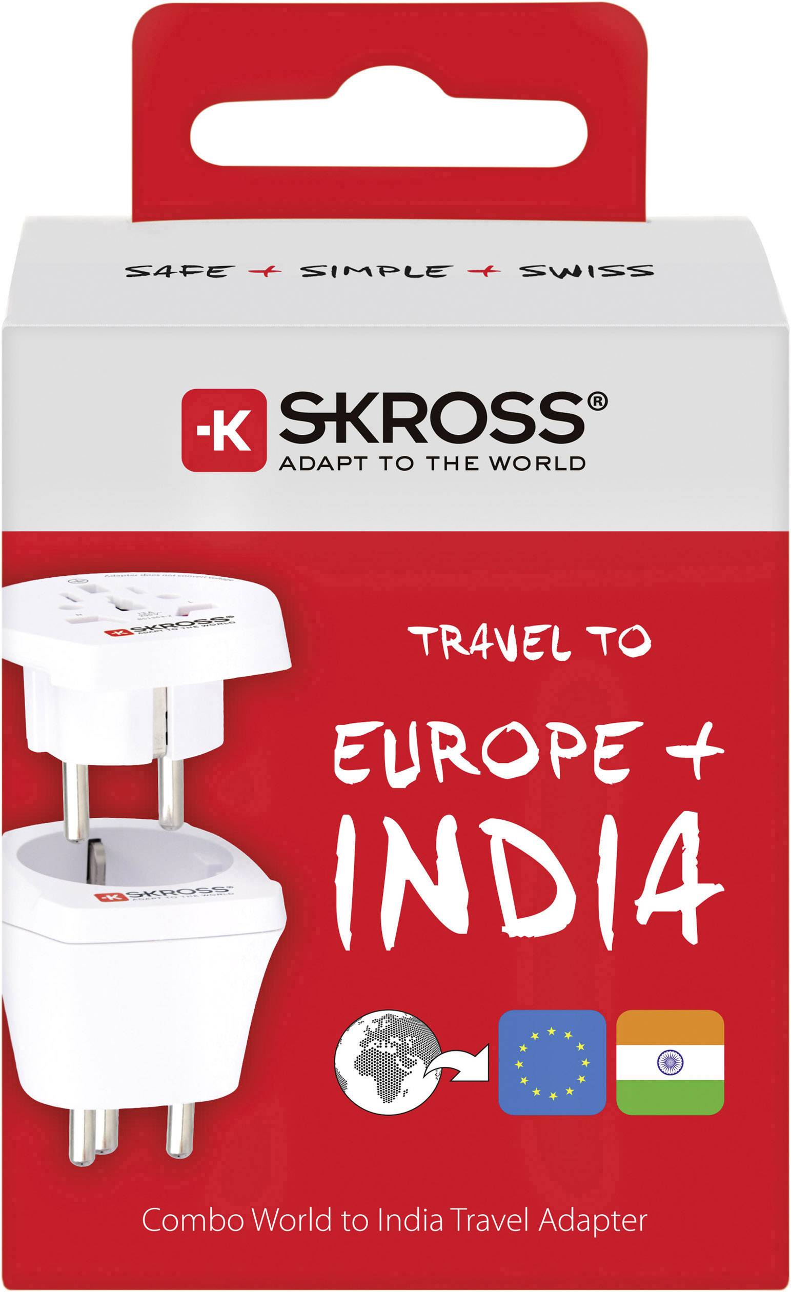 Skross 1.500215-E Reiseadapter CO W to IND