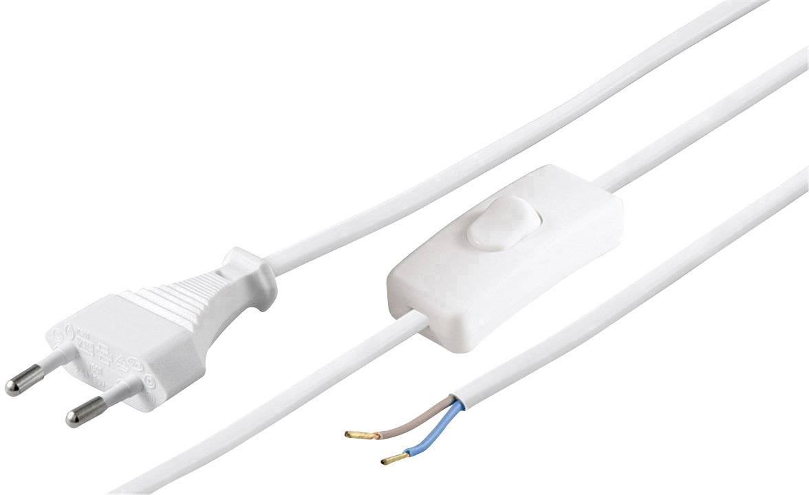 Goobay 51349 Strom Anschlusskabel Weiß 1.50 m