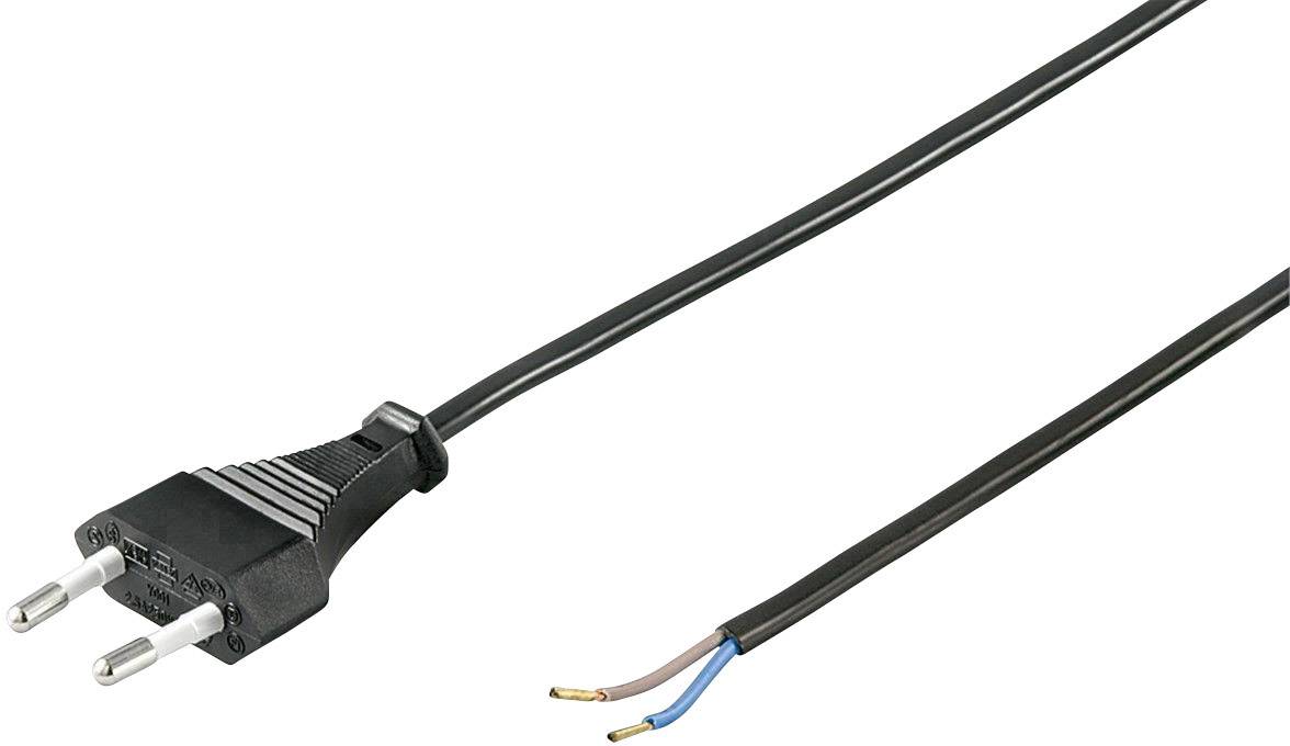 Goobay 50085 Strom Anschlusskabel Schwarz 1.50 m