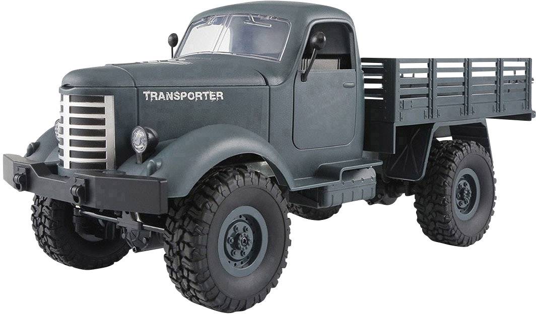 Amewi U.S. Truck Blau-Grau Brushed 1:16 RC Modellauto Elektro LKW Allradantrieb (4WD) RtR 2,4 GHz