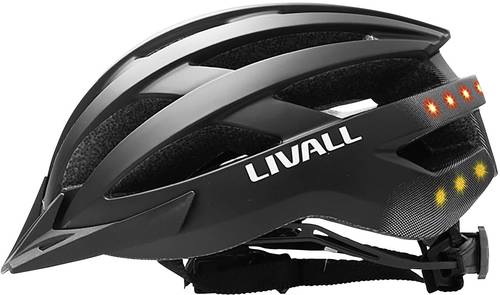 Livall MT1 MTB-Helm Schwarz Konfektionsgröße=L Kopfumfang=58-62cm