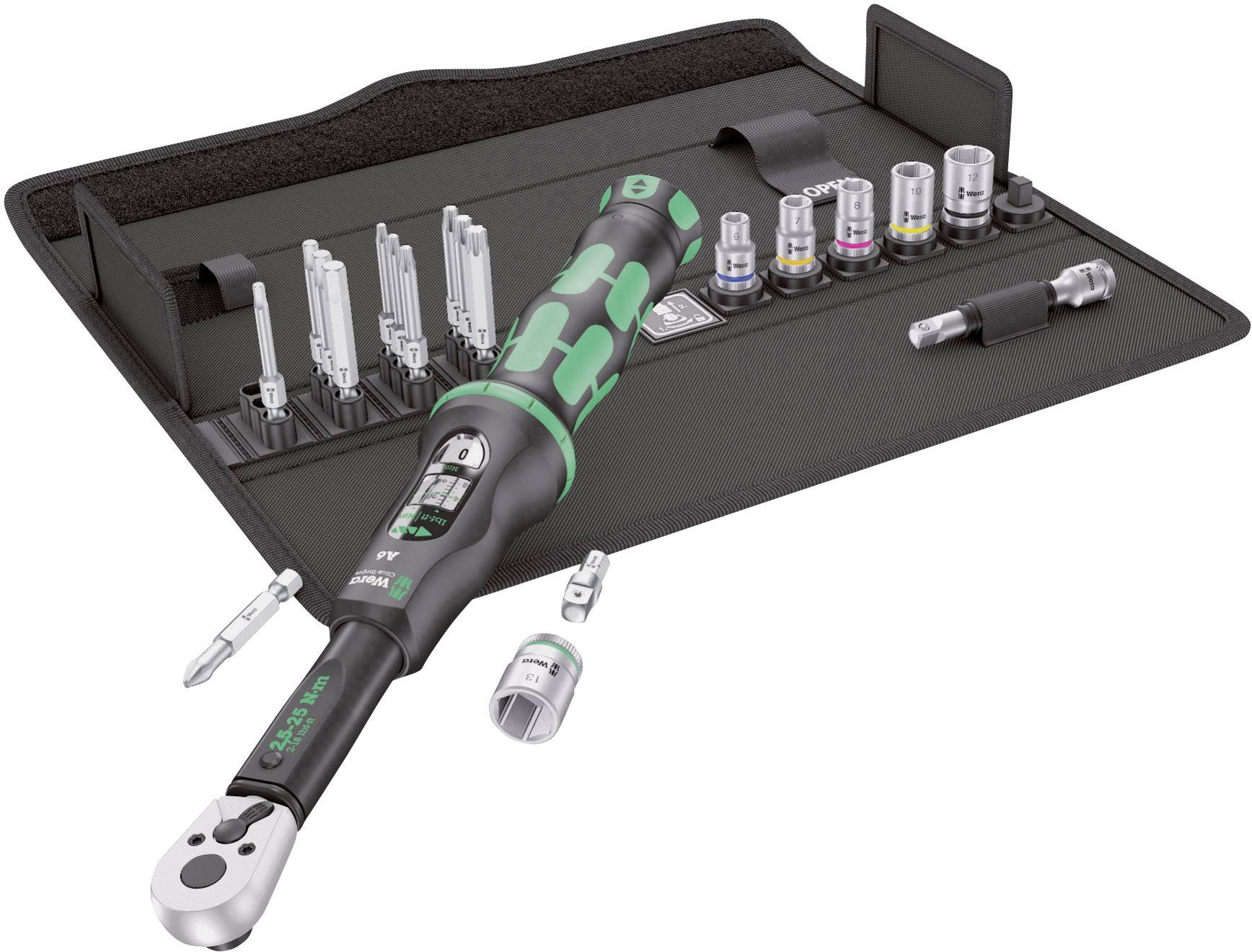 Wera Click-Torque A 6 Set 1 05130110001 Drehmomentschlüssel mit Umschaltknarre 1/4" (6.3 mm) 2.5 -