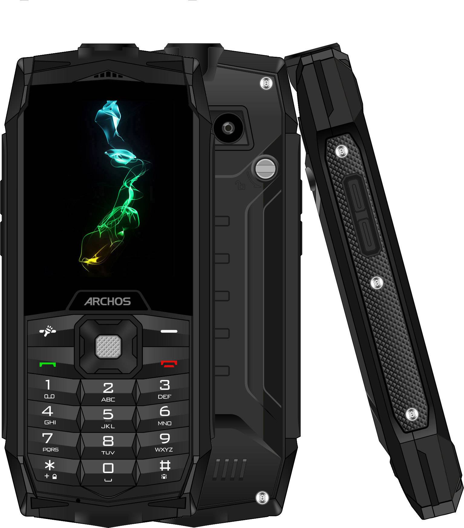 Archos Saphir 24F Outdoor-Handy Schwarz