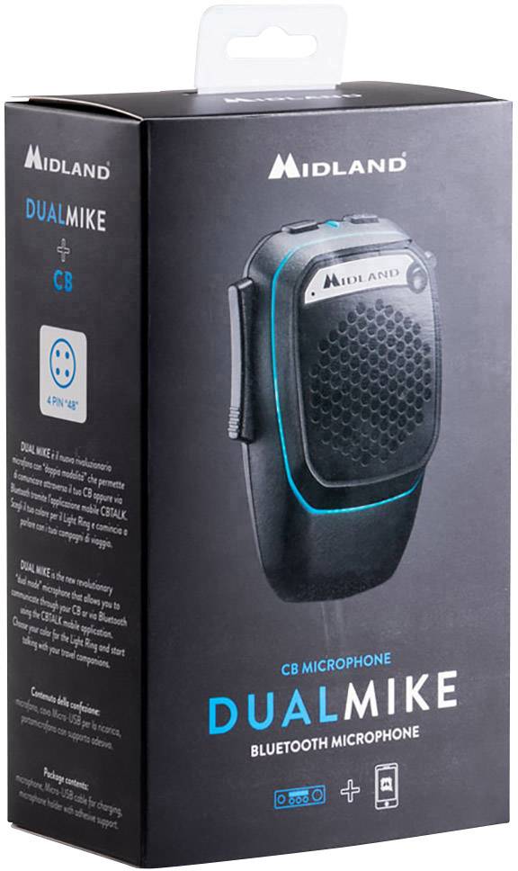 Mikrofon Midland Dual Mike 4 Pin V1 C1283.01