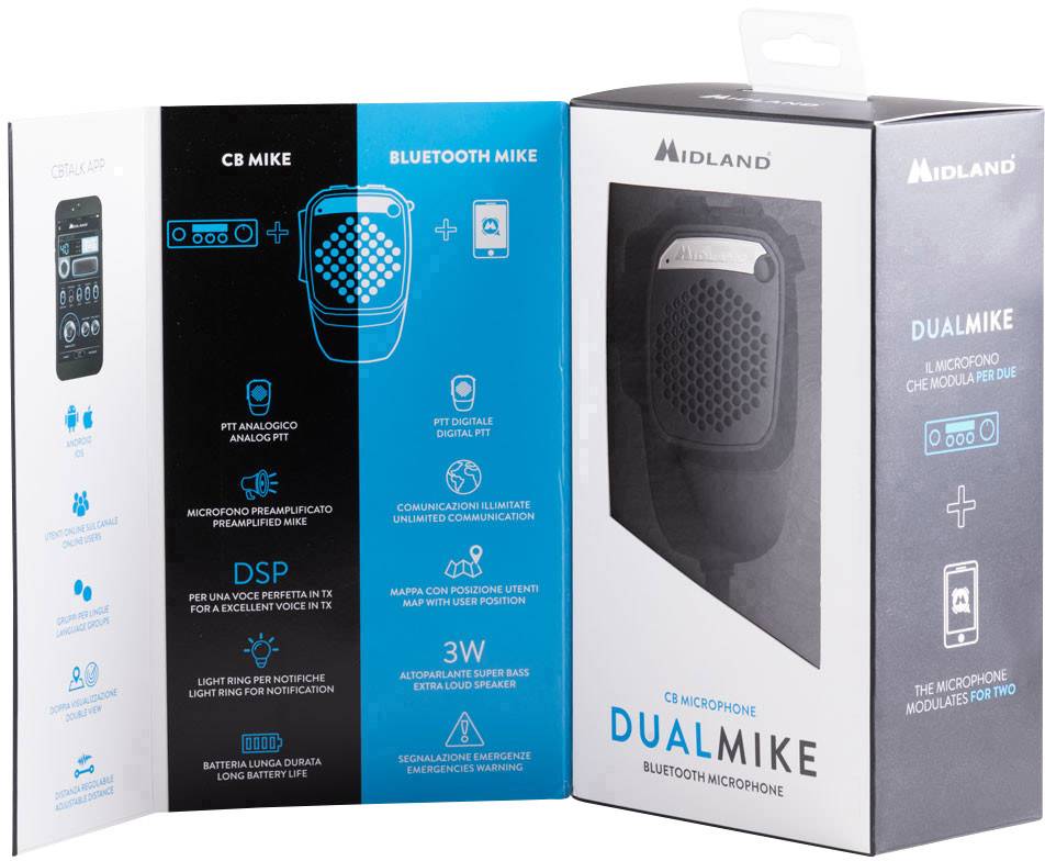 Midland Mikrofon Dual Mike 6 Pin C1283.02