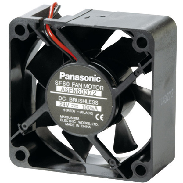 Panasonic ASFN60372 Axiallüfter 24 V/DC 36.6 m³/h (L x B x H) 60 x 60 x 25mm