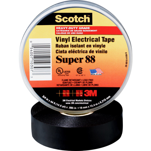 Scotch SUPER88-25X33 Isolierband Scotch® Schwarz (L x B) 33m x 25mm 1St.