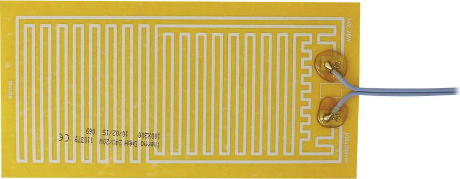 Thermo TECH Polyester Heizfolie selbstklebend 24 V/DC, 24 V/AC 20W Schutzart IPX4 (L x B) 200mm x 100mm