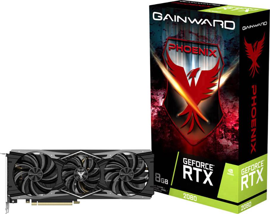 Gainward Grafikkarte Nvidia GeForce RTX2080 Phoenix 8 GB GDDR6-RAM PCIe x16 HDMI™, DisplayPort, USB