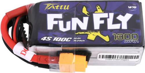 Modellbau-Akkupack (LiPo) 14.8V 1300 mAh Zellen-Zahl: 4 100 C Softcase XT60