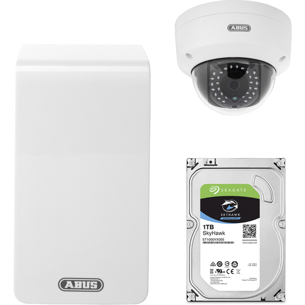 ABUS  TVVR36510D LAN, WLAN IP-Überwachungskamera-Set 6-Kanal mit 1 Kamera 1920 x 1080 Pixel