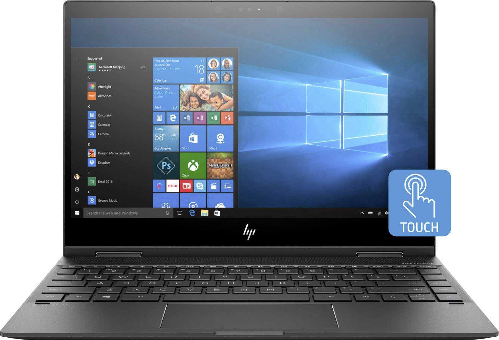 HP Envy x360 13-ag0009ng 33.8cm (13.3 Zoll) Notebook AMD Ryzen 7 8GB 256GB SSD AMD Radeon Vega Graphics Vega 10 Windows® 10 Home
