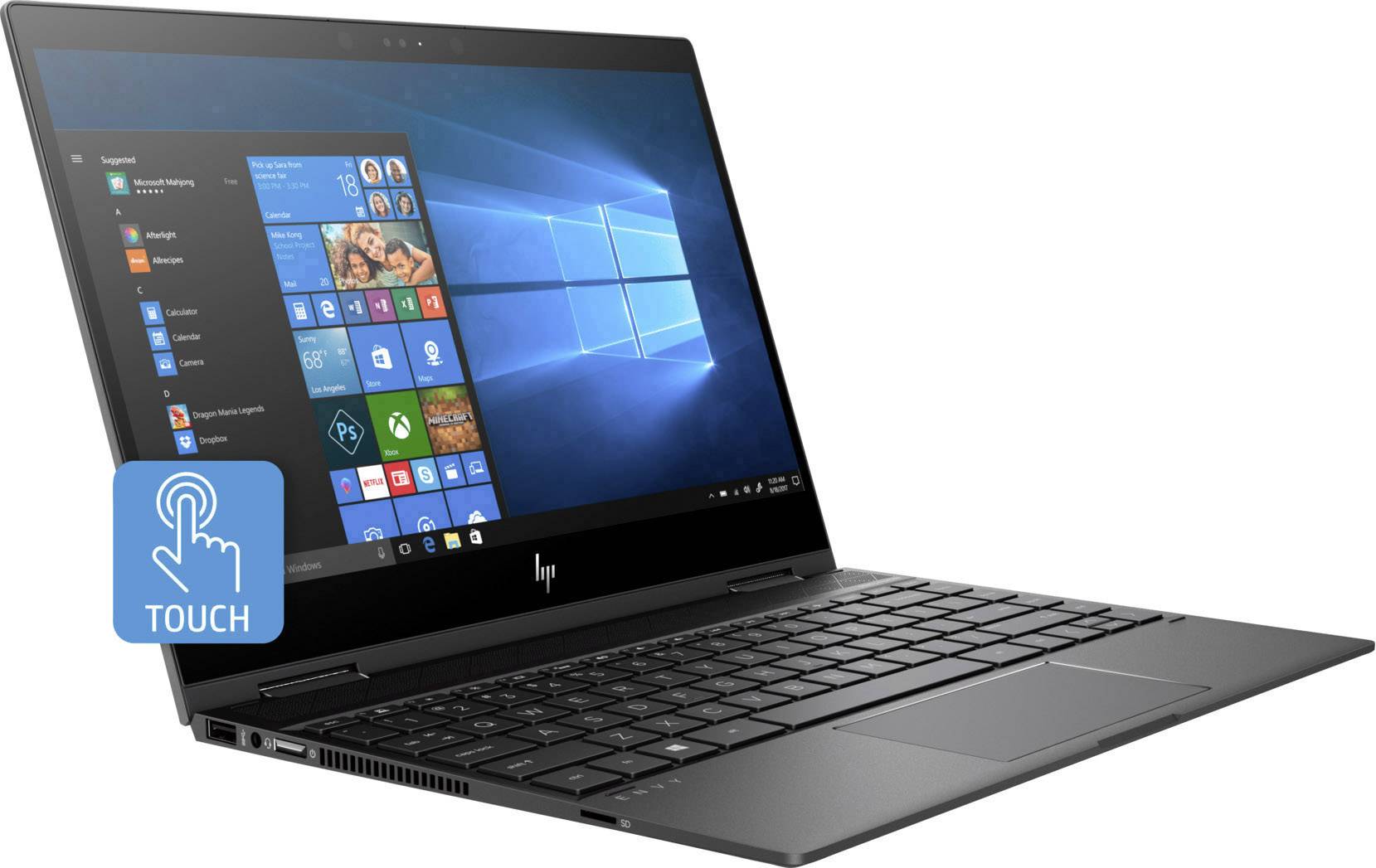 HP Envy x360 13-ag0009ng 33.8cm (13.3 Zoll) Notebook AMD Ryzen 7 8GB 256GB SSD AMD Radeon Vega Graphics Vega 10 Windows® 10 Home