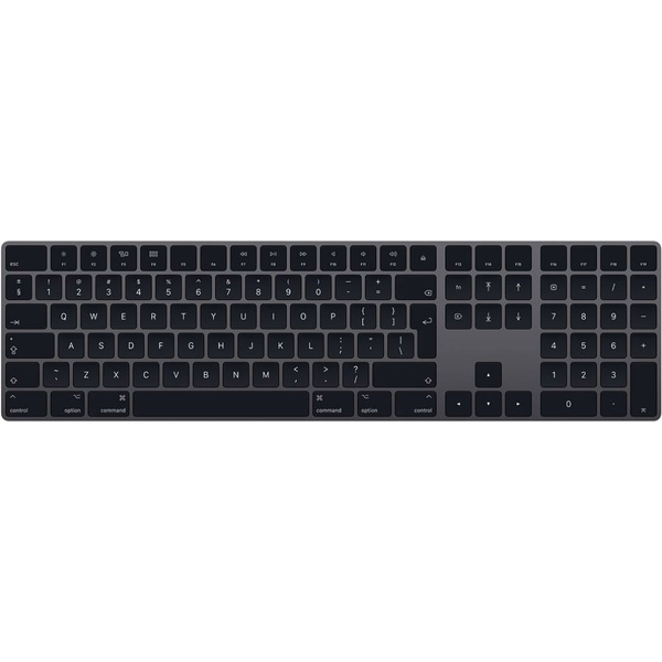 Apple Magic Keyboard with numeric Keypad Bluetooth Clavier gris sidéral avec clavier numérique, rechargeable
