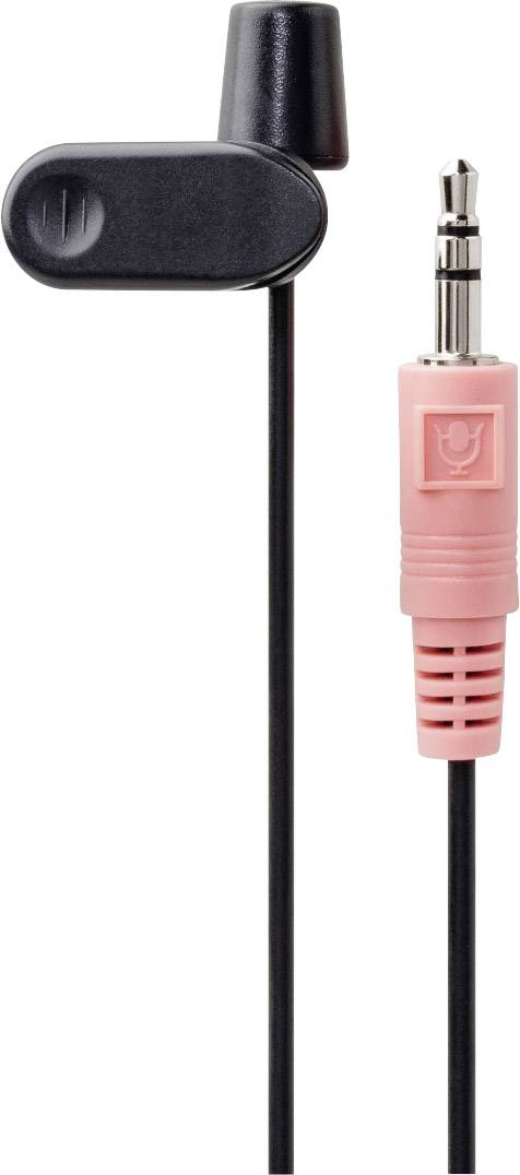Hama Clip on Ansteck Sprach-Mikrofon Übertragungsart (Details):Kabelgebunden Mikrofon (3.5 mm Klinke) Kabelgebunden Schwarz
