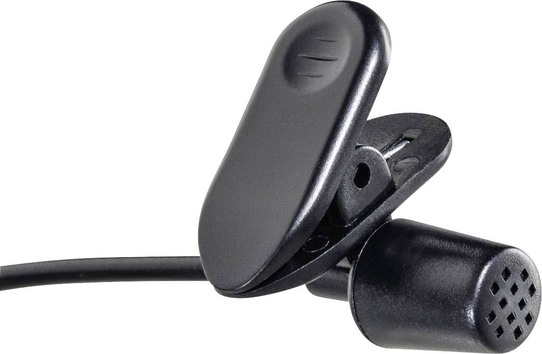 Hama Clip on Ansteck Sprach-Mikrofon Übertragungsart (Details):Kabelgebunden Mikrofon (3.5 mm Klinke) Kabelgebunden Schwarz