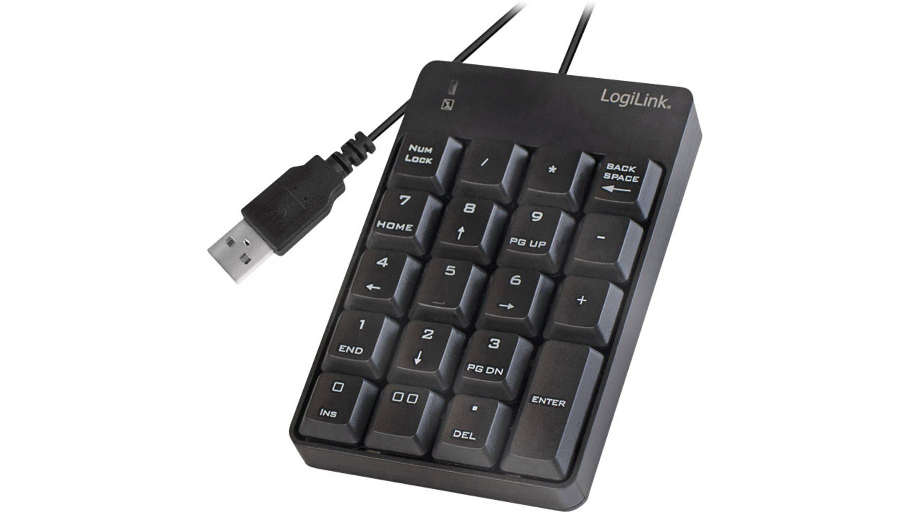 LogiLink ID0184 USB Nummernblock Schwarz versandkostenfrei | voelkner