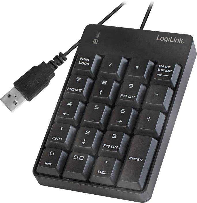 LogiLink ID0184 USB Nummernblock Schwarz
