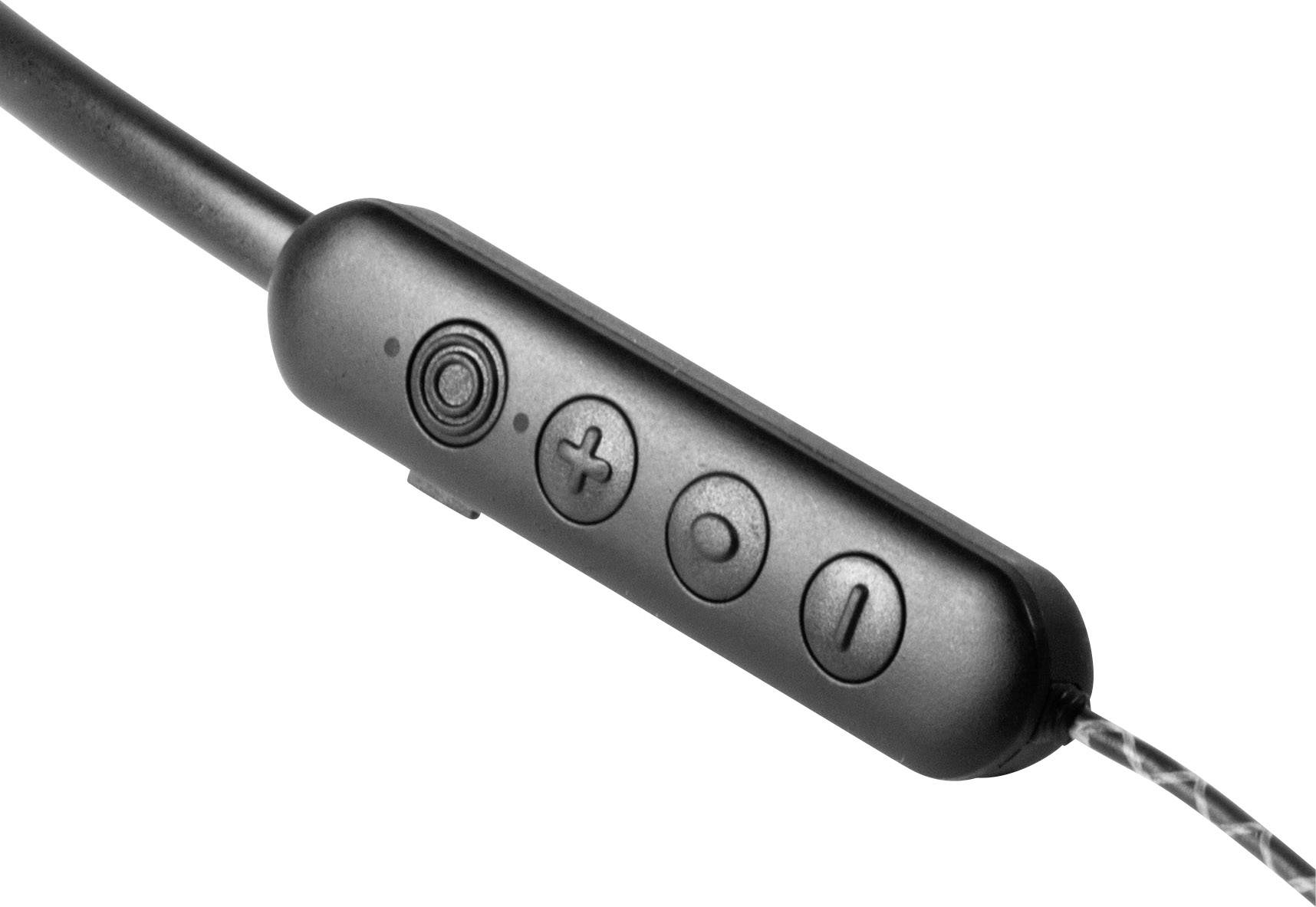 Technaxx BT-X42 In Ear Kopfhörer Bluetooth® Schwarz Noise Cancelling Headset, Lautstärkeregelung, Wasserbeständig