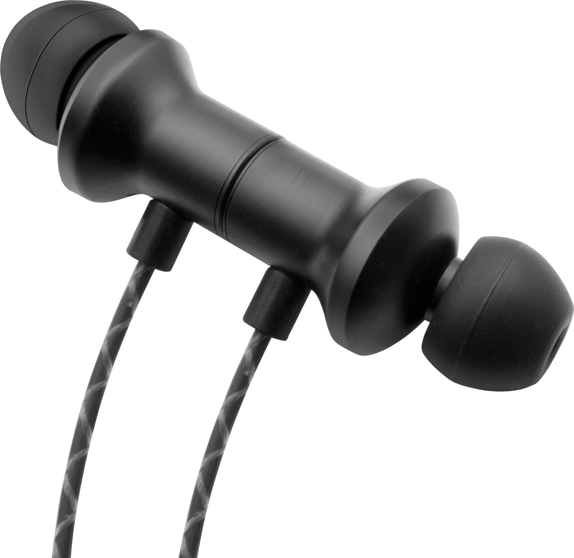 Technaxx BT-X42 In Ear Kopfhörer Bluetooth® Schwarz Noise Cancelling Headset, Lautstärkeregelung, Wasserbeständig