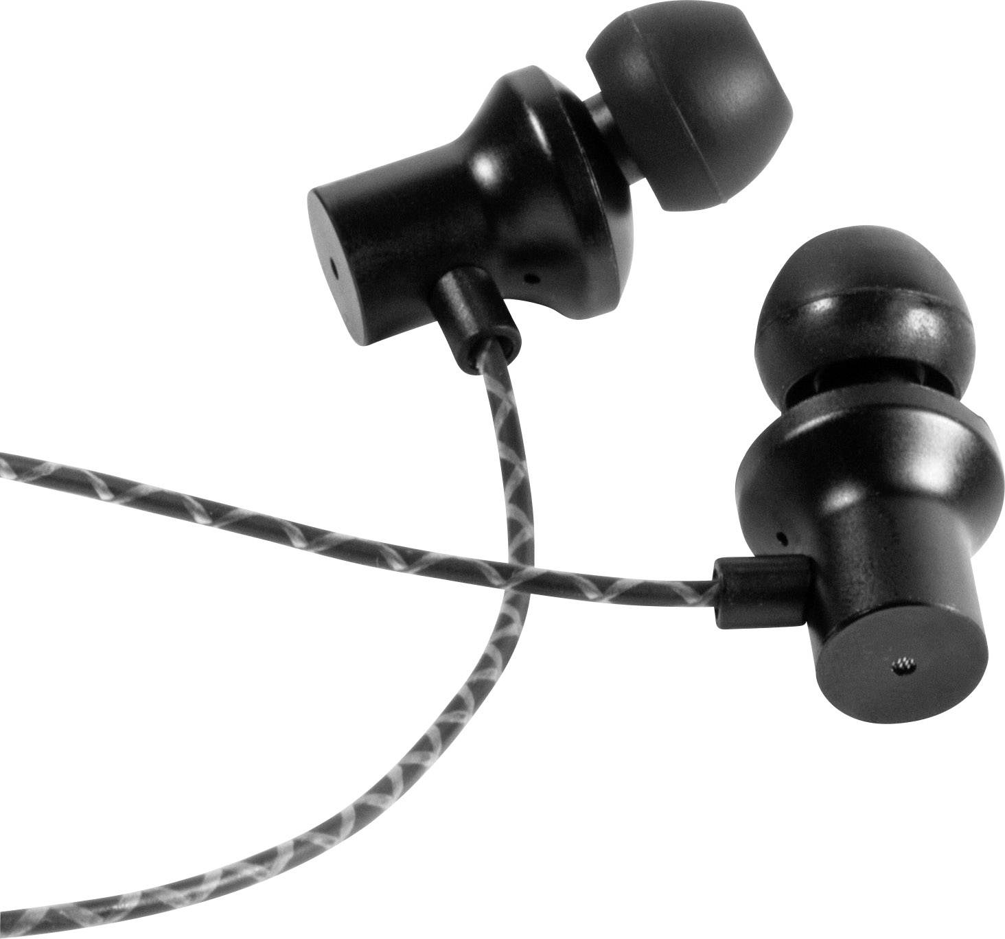 Technaxx BT-X42 In Ear Kopfhörer Bluetooth® Schwarz Noise Cancelling Headset, Lautstärkeregelung, Wasserbeständig