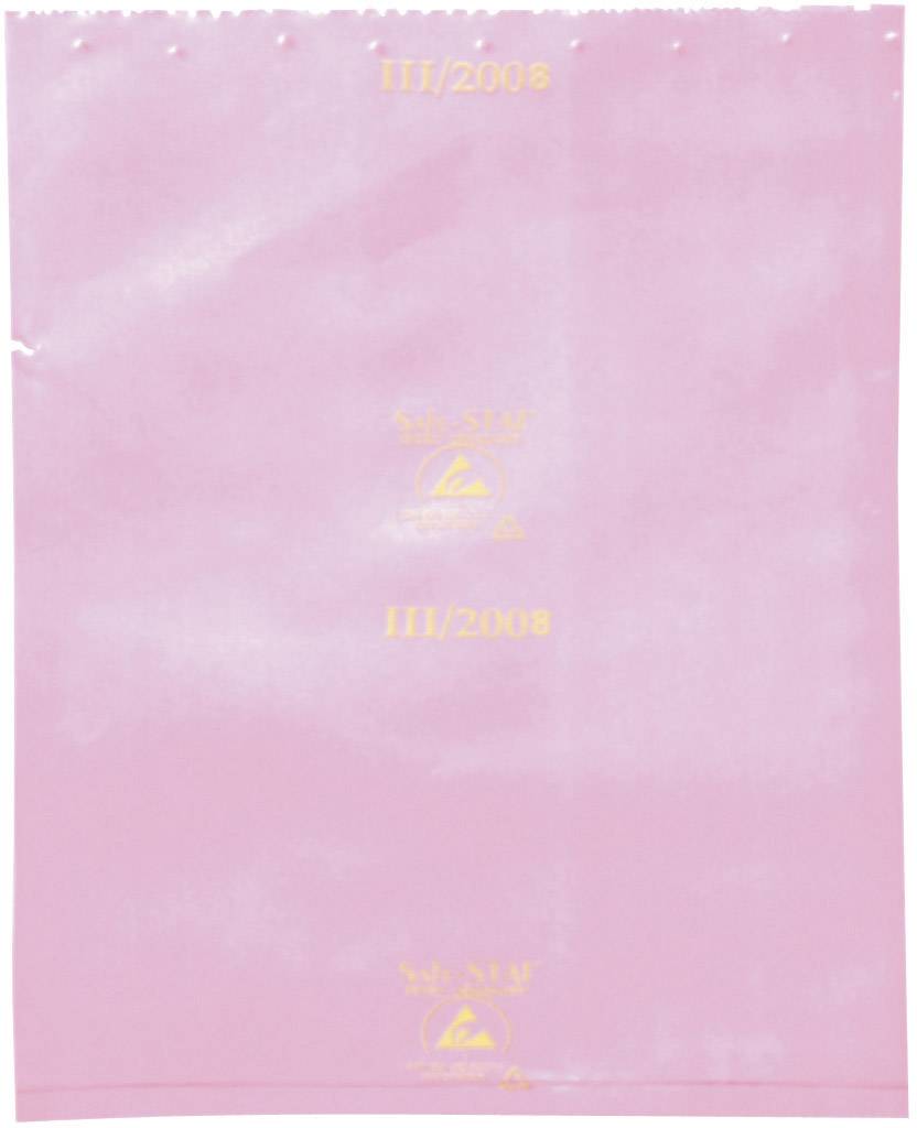Eine pinke Plastikverpackung mit gelbem Text 'III/2008' und zwei Recycling-Symbolen.