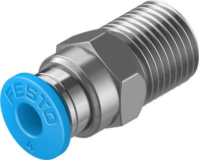 FESTO Gerade-Verbinder 153001 QS-1/8-4 Rohr-Ø: 4 mm Gewinde-Maß: R1/8