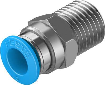 FESTO Gerade-Verbinder 153005 QS-1/4-8 Rohr-Ø: 8 mm Gewinde-Maß: R1/4