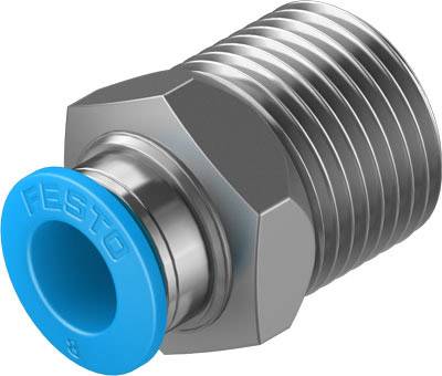 FESTO Gerade-Verbinder 153006 QS-3/8-8 Rohr-Ø: 8 mm Gewinde-Maß: R3/8