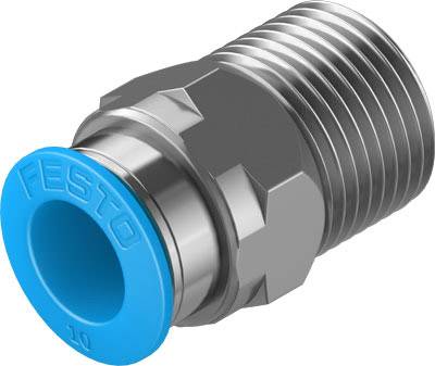 FESTO Gerade-Verbinder 153008 QS-3/8-10 Rohr-Ø: 10 mm Gewinde-Maß: R3/8 1 St.