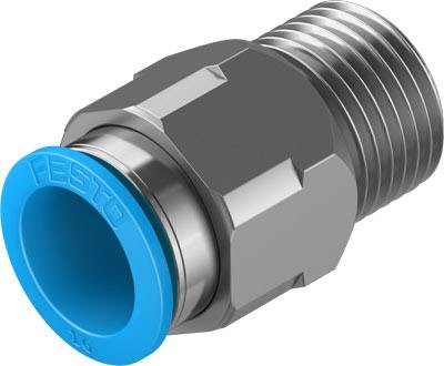 FESTO Gerade-Verbinder 153011 QS-1/2-16 Rohr-Ø: 16 mm Gewinde-Maß: R1/2 1 St.