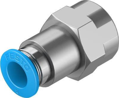 FESTO Gerade-Verbinder 153026 QSF-1/4-8-B Innengewinde G1/4" Rohr-Ø: 8mm 1St.