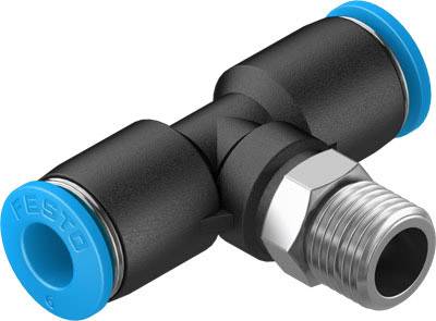 FESTO T-Verbinder 153107 QST-1/8-6 Rohr-Ø: 6 mm Gewinde-Maß: R1/8 1 St.
