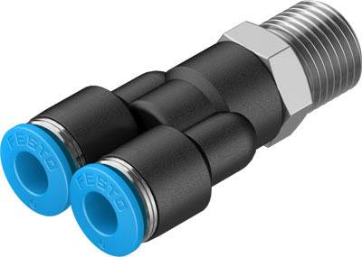 FESTO Y-Verbinder 153140 QSY-1/4-6 Rohr-Ø: 6 mm Gewinde-Maß: R1/4 1 St.