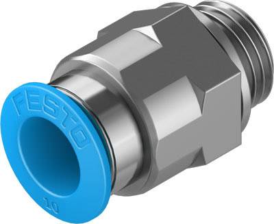 FESTO Gerade-Verbinder 186101 QS-G1/4-10 Rohr-Ø: 10 mm Gewinde-Maß: G1/4" 1 St.