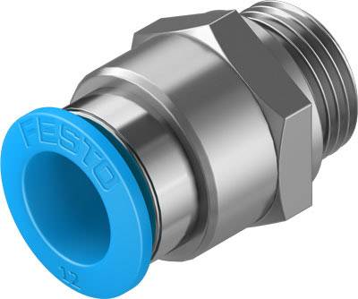 FESTO Gerade-Verbinder 186103 QS-G3/8-12 Rohr-Ø: 12 mm Gewinde-Maß: G3/8" 1 St.
